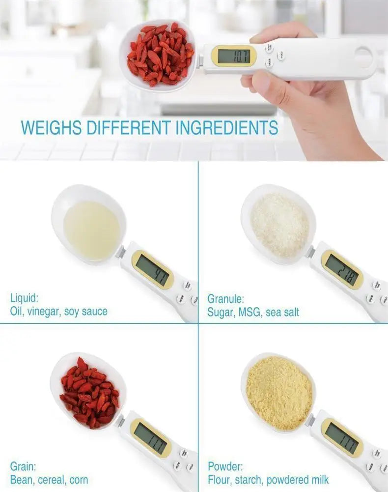 Precision Kitchen Spoon Scale | 0.1g Accuracy