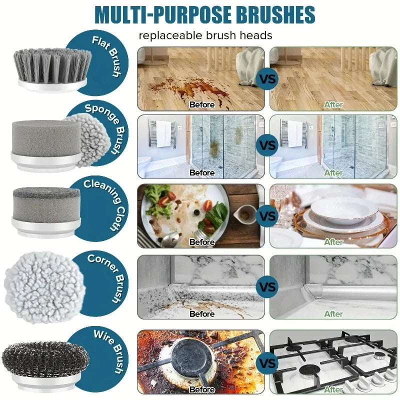 SpinClean Pro 360 – Cordless Electric Scrubber