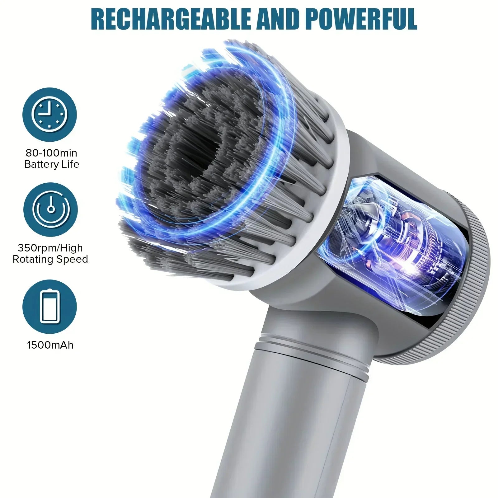 SpinClean Pro 360 – Cordless Electric Scrubber